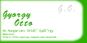 gyorgy otto business card